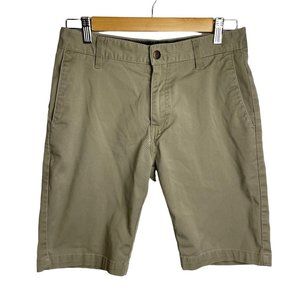 Volcom VMonty Stretch Chino Shorts Men's Size 28 Khaki Casual Summer